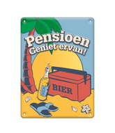 Pensioen Metalen Bord